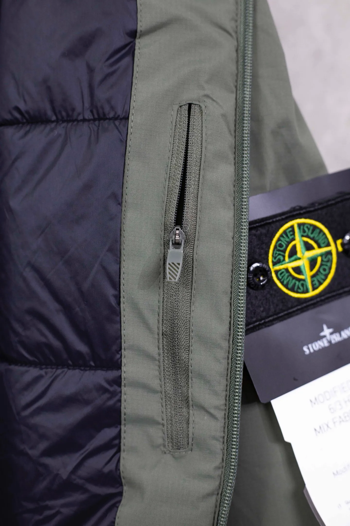 Olive green detailed real shot # P390